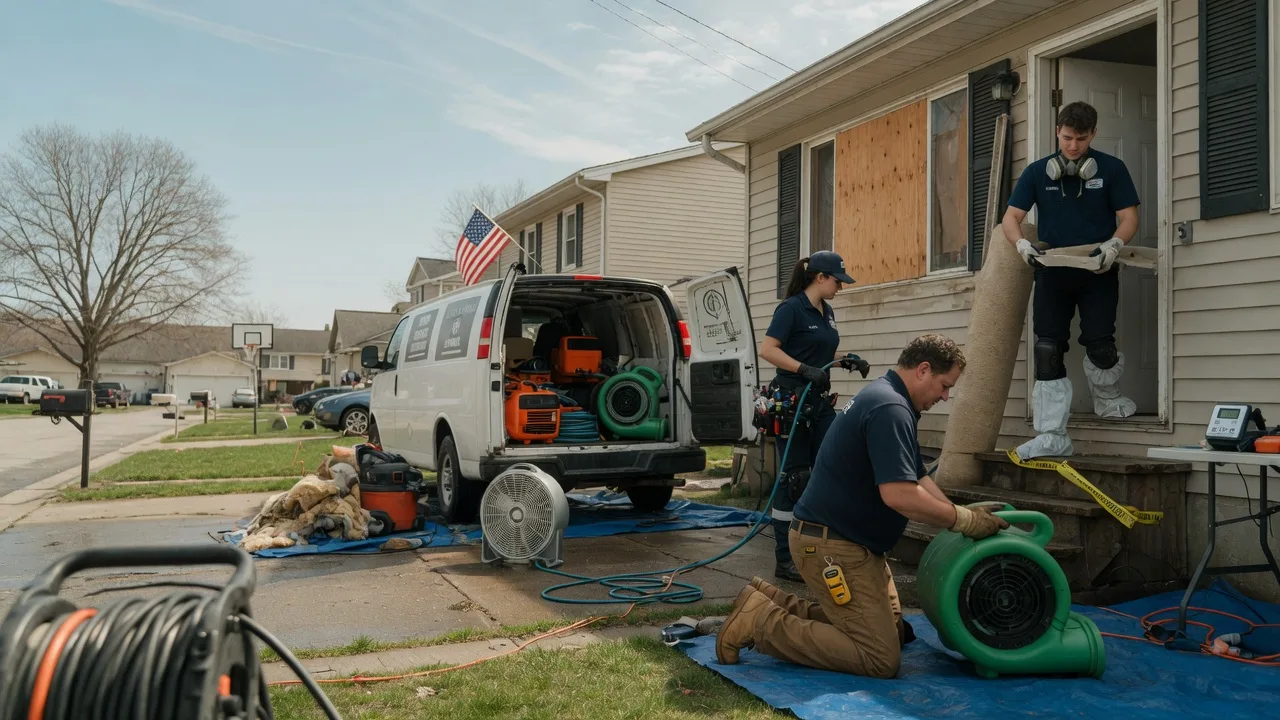 Water Damage Restoration in Servia, IN near me